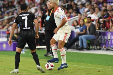 Flamengo Eintracht Frankfurt 'a karşı 12 Ocak 2019 Cumartesi günü Orlando City Stadyumu' nda. Fotoğraf: Marty Jean-Louis