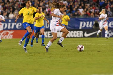 SheBelieves Kupası Finali, 5 Mart 2019 'da Tampa Florida Raymond James Stadyumu' nda ABD ile Brezilya arasında oynanacak. Fotoğraf: Marty Jean-Louis