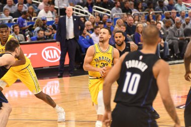 Orlando Magic, 28 Şubat 2019 'da Orlando Florida' daki Amway Center 'da Golden State Warriors' a ev sahipliği yaptı. Fotoğraf: Marty Jean-Louis