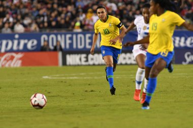SheBelieves Kupası Finali, 5 Mart 2019 'da Tampa Florida Raymond James Stadyumu' nda ABD ile Brezilya arasında oynanacak. Fotoğraf: Marty Jean-Louis