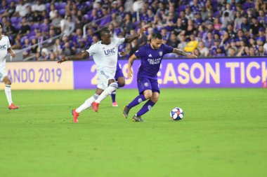 Orlando City 20 Şubat 2019 Çarşamba günü Orlando Fl 'daki Orlando City Stadyumu' nda New England 'a ev sahipliği yaptı. Fotoğraf: Marty Jean-Louis
