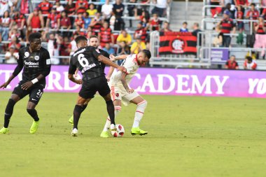 Flamengo Eintracht Frankfurt 'a karşı 12 Ocak 2019 Cumartesi günü Orlando City Stadyumu' nda. Fotoğraf: Marty Jean-Louis