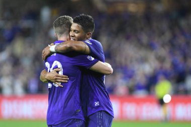 Orlando City 20 Şubat 2019 Çarşamba günü Orlando Fl 'daki Orlando City Stadyumu' nda New England 'a ev sahipliği yaptı. Fotoğraf: Marty Jean-Louis