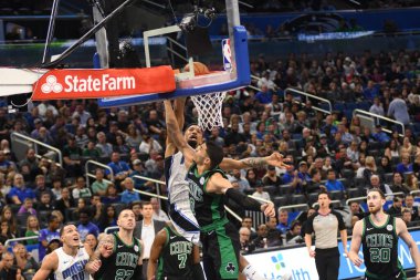 Orlando Magic 12 Ocak 2019 tarihinde Boston Celtics 'e Amway Stadyumu' nda ev sahipliği yaptı. Fotoğraf: Marty Jean-Louis