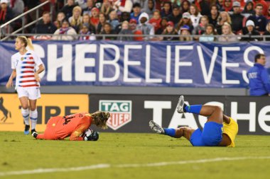 SheBelieves Kupası Finali, 5 Mart 2019 'da Tampa Florida Raymond James Stadyumu' nda ABD ile Brezilya arasında oynanacak. Fotoğraf: Marty Jean-Louis