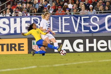 SheBelieves Kupası Finali, 5 Mart 2019 'da Tampa Florida Raymond James Stadyumu' nda ABD ile Brezilya arasında oynanacak. Fotoğraf: Marty Jean-Louis
