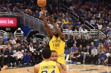 Orlando Magic, 28 Şubat 2019 'da Orlando Florida' daki Amway Center 'da Golden State Warriors' a ev sahipliği yaptı. Fotoğraf: Marty Jean-Louis