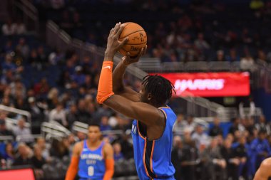 Orlando Magic 29 Ocak 2019 'da Orlando Florida' daki Amway Center 'da OklahomaCity Thunder' a ev sahipliği yapar. Fotoğraf: Marty Jean-Louis