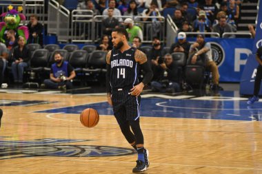 Orlando Magic 29 Ocak 2019 'da Orlando Florida' daki Amway Center 'da OklahomaCity Thunder' a ev sahipliği yapar. Fotoğraf: Marty Jean-Louis