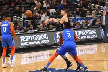 Orlando Magic 29 Ocak 2019 'da Orlando Florida' daki Amway Center 'da OklahomaCity Thunder' a ev sahipliği yapar. Fotoğraf: Marty Jean-Louis
