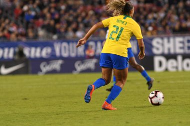 SheBelieves Kupası Finali, 5 Mart 2019 'da Tampa Florida Raymond James Stadyumu' nda ABD ile Brezilya arasında oynanacak. Fotoğraf: Marty Jean-Louis