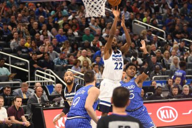 Orlando Magic, 7 Şubat 2019 'da Orlando, Florida' da Amway Arena 'da Minnesota Timberwolves' a ev sahipliği yapar. Fotoğraf: Marty Jean-Louis