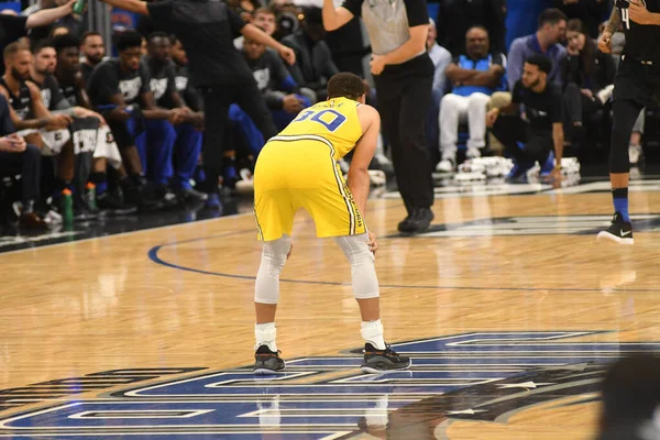 Orlando Magic Φιλοξενούν Τους Golden State Warriors Στο Amway Center — Φωτογραφία Αρχείου