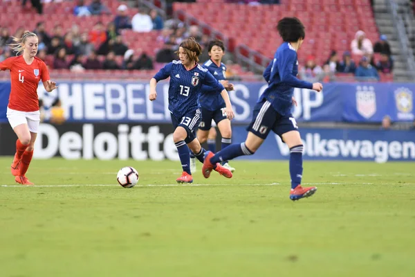Japan England Allo Stadio Raymond James Tampa Florida Marzo 2019 — Foto Stock