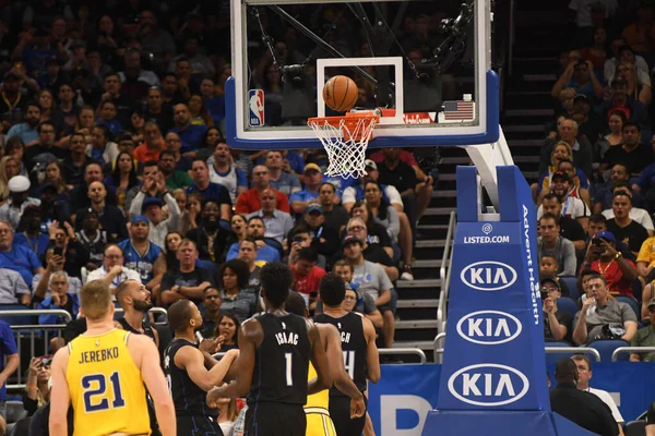 Orlando Magic Värd För Golden State Warriors Amway Center Orlando — Stockfoto