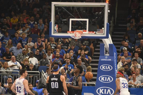 Orlando Magic Φιλοξενεί Τους Philadelphia 76Ers Στο Amway Arena Στο — Φωτογραφία Αρχείου