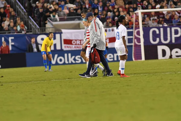 Shebelieves Κύπελλο Τελικό Ηπα Εναντίον Της Βραζιλίας Στο Raymond James — Φωτογραφία Αρχείου