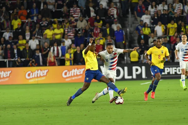 Equipo Nacional Masculino Los Estados Unidos Anfitrión Selección Nacional Ecuador — Foto de Stock