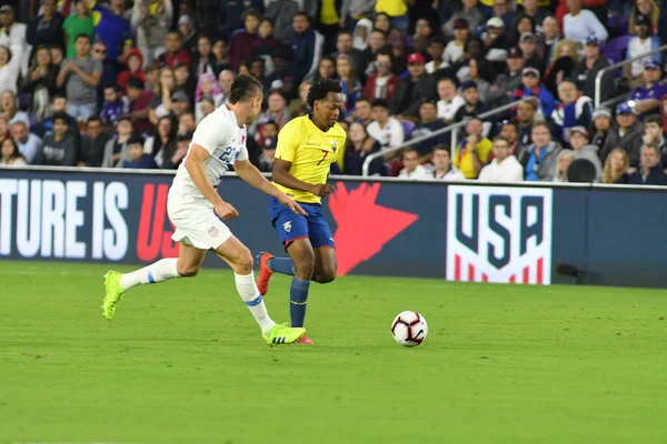 Men National Team Host Ecuador National Team Orlando City Stadium — Stock Photo, Image