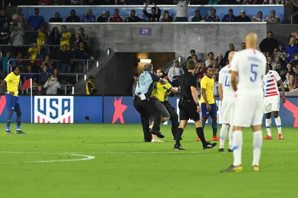 Men National Team Host Ecuador National Team Orlando City Stadium — Stock Photo, Image