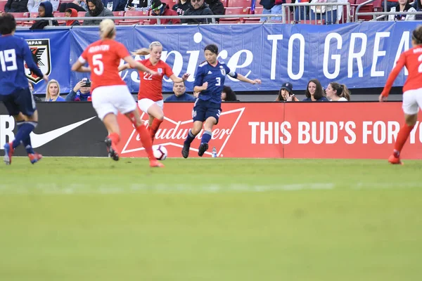 Japan Engeland Het Raymond James Stadion Tampa Florida Maart 2019 — Stockfoto