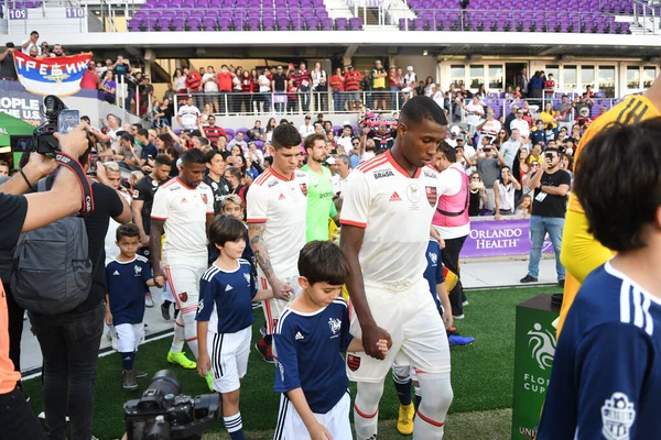 Flamengo Eintracht Frankfurt Στο Orlando City Stadium Σάββατο Ιανουαρίου 2019 — Φωτογραφία Αρχείου