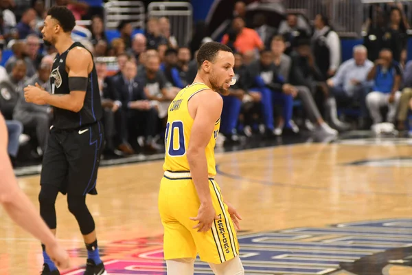 Orlando Magic Värd För Golden State Warriors Amway Center Orlando — Stockfoto