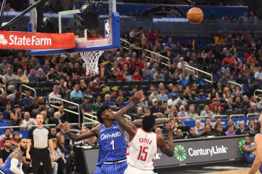 Orlando Magic, Houston Rockets 'a 13 Ocak 2019 tarihinde Amway Arena' da ev sahipliği yaptı. Fotoğraf: Marty Jean-Louis