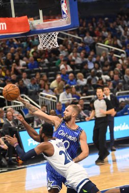 Orlando Magic, 7 Şubat 2019 'da Orlando, Florida' da Amway Arena 'da Minnesota Timberwolves' a ev sahipliği yapar. Fotoğraf: Marty Jean-Louis