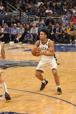Orlando Magic, 19 Ocak 2019 Cumartesi günü Orlando Florida 'daki Amway Arena' da Milwaukee Doları 'na ev sahipliği yapıyor. Fotoğraf: Marty Jean-Louis
