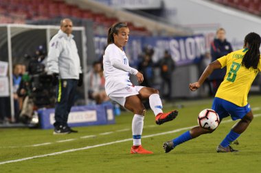 SheBelieves Kupası Finali, 5 Mart 2019 'da Tampa Florida Raymond James Stadyumu' nda ABD ile Brezilya arasında oynanacak. Fotoğraf: Marty Jean-Louis