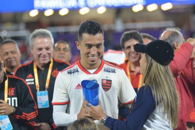 Flamengo Eintracht Frankfurt 'a karşı 12 Ocak 2019 Cumartesi günü Orlando City Stadyumu' nda. Fotoğraf: Marty Jean-Louis