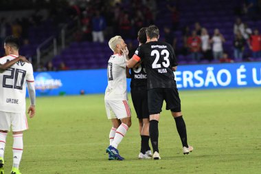 Flamengo Eintracht Frankfurt 'a karşı 12 Ocak 2019 Cumartesi günü Orlando City Stadyumu' nda. Fotoğraf: Marty Jean-Louis