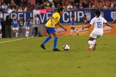SheBelieves Kupası Finali, 5 Mart 2019 'da Tampa Florida Raymond James Stadyumu' nda ABD ile Brezilya arasında oynanacak. Fotoğraf: Marty Jean-Louis