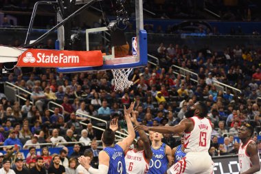 Orlando Magic, Houston Rockets 'a 13 Ocak 2019 tarihinde Amway Arena' da ev sahipliği yaptı. Fotoğraf: Marty Jean-Louis
