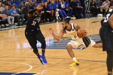 Orlando Magic, 31 Ocak 2019 tarihinde Orlando Florida 'daki Amway Center' da Indiana Pacers 'a ev sahipliği yapmaktadır. Fotoğraf: Marty Jean-Louis