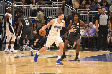 Orlando Magic, 2 Şubat 2019 tarihinde Orlando Florida 'daki Amway Center' da Brooklyn Nets 'e ev sahipliği yapmaktadır. Fotoğraf: Marty Jean-Louis