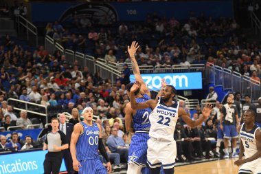 Orlando Magic, 7 Şubat 2019 'da Orlando, Florida' da Amway Arena 'da Minnesota Timberwolves' a ev sahipliği yapar. Fotoğraf: Marty Jean-Louis