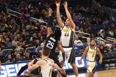 Orlando Magic, 31 Ocak 2019 tarihinde Orlando Florida 'daki Amway Center' da Indiana Pacers 'a ev sahipliği yapmaktadır. Fotoğraf: Marty Jean-Louis