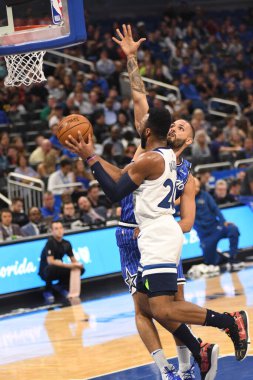 Orlando Magic, 7 Şubat 2019 'da Orlando, Florida' da Amway Arena 'da Minnesota Timberwolves' a ev sahipliği yapar. Fotoğraf: Marty Jean-Louis