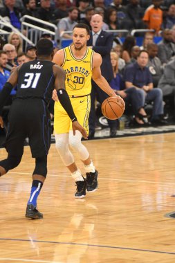 Orlando Magic, 28 Şubat 2019 'da Orlando Florida' daki Amway Center 'da Golden State Warriors' a ev sahipliği yaptı. Fotoğraf: Marty Jean-Louis