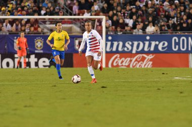 SheBelieves Kupası Finali, 5 Mart 2019 'da Tampa Florida Raymond James Stadyumu' nda ABD ile Brezilya arasında oynanacak. Fotoğraf: Marty Jean-Louis
