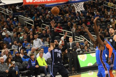 Orlando Magic 29 Ocak 2019 'da Orlando Florida' daki Amway Center 'da OklahomaCity Thunder' a ev sahipliği yapar. Fotoğraf: Marty Jean-Louis