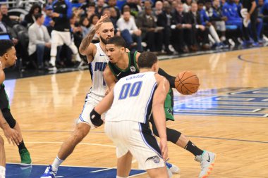 Orlando Magic 12 Ocak 2019 tarihinde Boston Celtics 'e Amway Stadyumu' nda ev sahipliği yaptı. Fotoğraf: Marty Jean-Louis