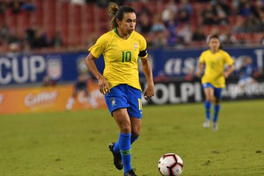 SheBelieves Kupası Finali, 5 Mart 2019 'da Tampa Florida Raymond James Stadyumu' nda ABD ile Brezilya arasında oynanacak. Fotoğraf: Marty Jean-Louis