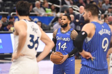 Orlando Magic, 7 Şubat 2019 'da Orlando, Florida' da Amway Arena 'da Minnesota Timberwolves' a ev sahipliği yapar. Fotoğraf: Marty Jean-Louis
