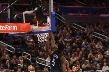 Orlando Magic 29 Ocak 2019 'da Orlando Florida' daki Amway Center 'da OklahomaCity Thunder' a ev sahipliği yapar. Fotoğraf: Marty Jean-Louis