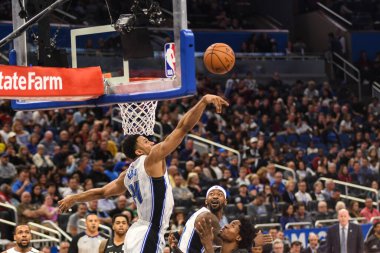 Orlando Magic, 2 Şubat 2019 tarihinde Orlando Florida 'daki Amway Center' da Brooklyn Nets 'e ev sahipliği yapmaktadır. Fotoğraf: Marty Jean-Louis