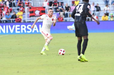 Flamengo Eintracht Frankfurt 'a karşı 12 Ocak 2019 Cumartesi günü Orlando City Stadyumu' nda. Fotoğraf: Marty Jean-Louis