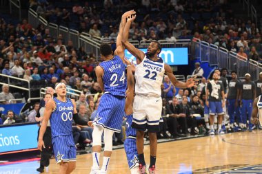 Orlando Magic, 7 Şubat 2019 'da Orlando, Florida' da Amway Arena 'da Minnesota Timberwolves' a ev sahipliği yapar. Fotoğraf: Marty Jean-Louis
